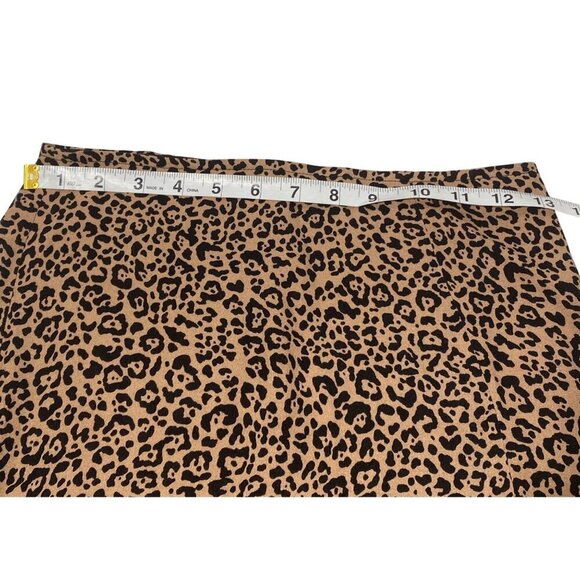 Reformation Leopard Print Mini Skirt With Side Slit Womens Size 0 sexy party - Picture 7 of 9